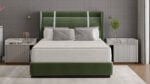Saltea cu arcuri SomnART LETTO 140×200, înălțime 22 cm, ortopedică, husă matlasată, duritate medie-tare