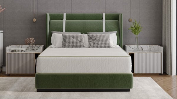 Saltea cu arcuri SomnART LETTO 140×200, înălțime 22 cm, ortopedică, husă matlasată, duritate medie-tare