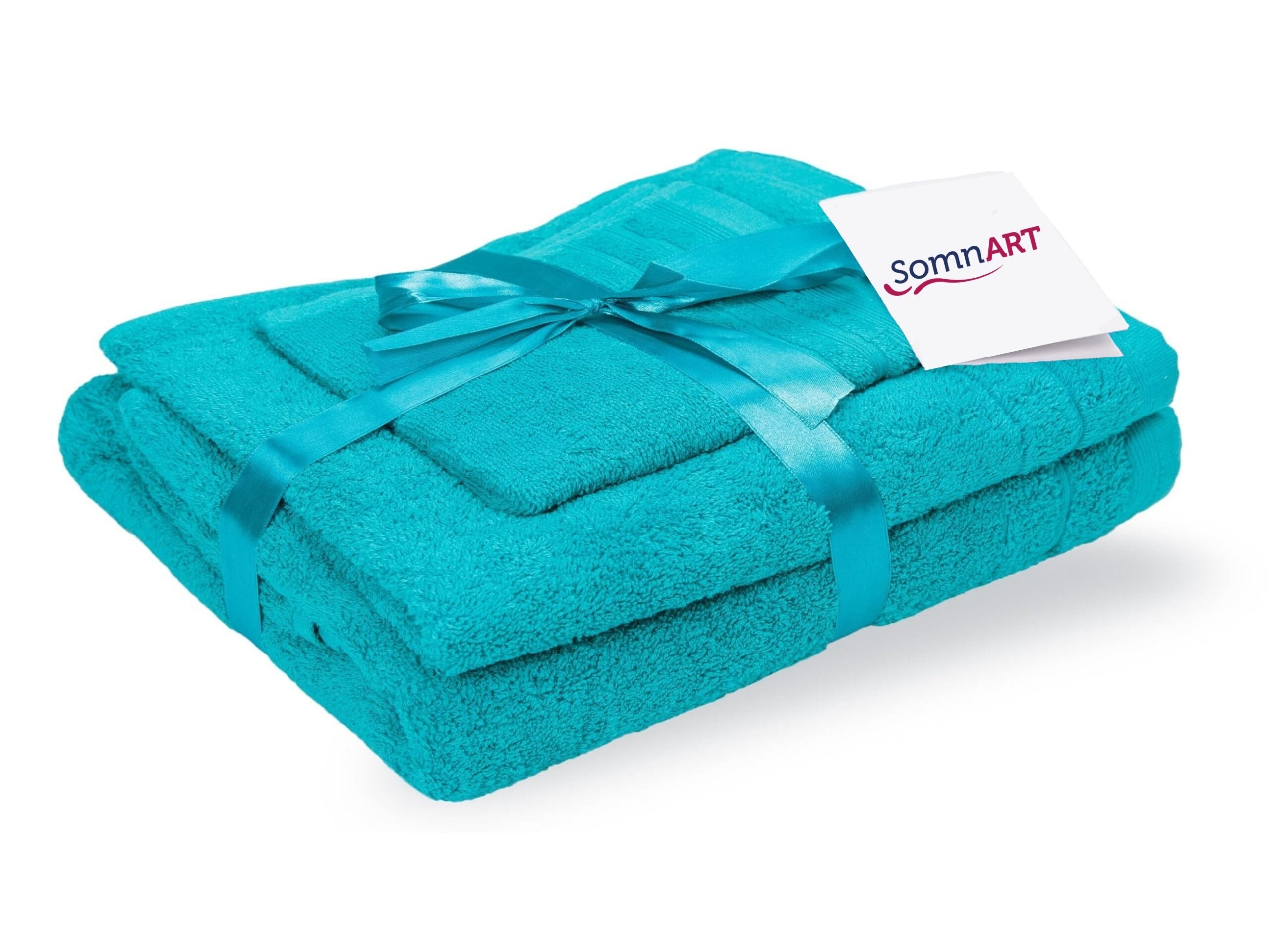 Set prosoape bumbac Somnart, 600gsm, de fata 50×90 cm + de corp 70×140 + de maini 30×50 cm – roz