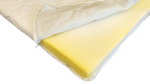 Topper cu memorie, husa bumbac, detasabila, spalare la 90°C, HypoallergenicMed Somnart, 120×200 cm