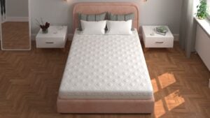 Saltea cu spumă poliuretanică SOMNART 180×200, înălțime 20 cm, ortopedică, husă detașabilă cu fermoar, rulată, fermitate medie