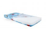 Saltea cu memorie SomnART Memory 80×160, înălțime 10 cm, pentru bebeluși și copii, husă impermeabilă, fermitate medie, model aviator