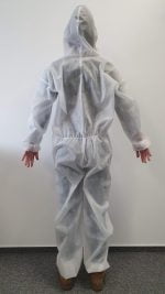 Combinezon refolosibil, autoclavabil, alb, material polipropilena Geosin, 100 g/mp – XXL