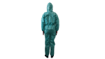 Combinezon material impermeabil, refolosibil, fas poliester impermeabil, cu fermoar, gluga si elastice, autoclavabil – M