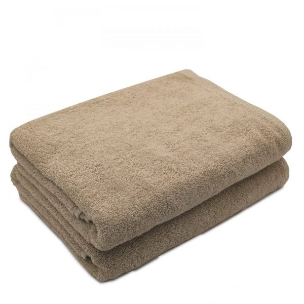 Set 2 prosoape de corp bumbac 100%, 600gsm, Somnart, 70x140cm, bej