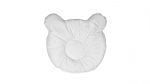 Set lenjerie patut + pernuta pentru formarea capului bebelusului SomnArt, bumbac egiptean, 60×120 cm, Alb