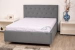 Saltea cu spumă poliuretanică Somnart HypoallergenicMed Bumbac 90×200, înălțime 16 cm, hipoalergenică, husă cu fermoar, rulată, fermitate medie
