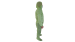 Combinezon unica folosinta, verde, material polipropilena TNT, 40 g/mp – L