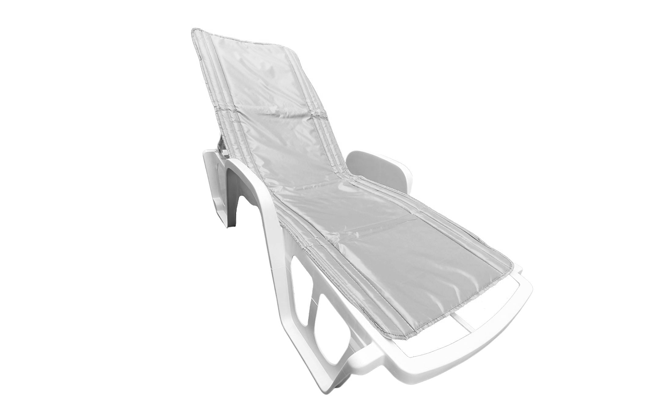 Saltea cu interior vatelină Somnart 60×190, înălțime 1 cm, pentru șezlong, două segmente, husă impermeabilă, culoare alb Saltea cu interior vatelină Somnart 60×190, înălțime 1 cm, pentru șezlong, două segmente, husă impermeabilă, culoare alb