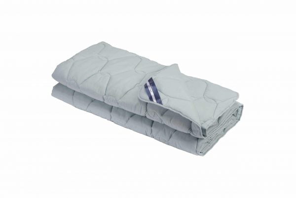 Set Pilota bumbac Somnart Bella 150x200cm 200g model biscuite + 1 perna bumbac Somnart Bella, 50x70cm, Gri