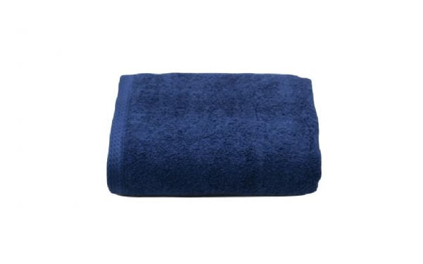 Set 2 prosoape de fata bumbac 100%, 600gsm, Somnart, 50x90cm, bleumarin