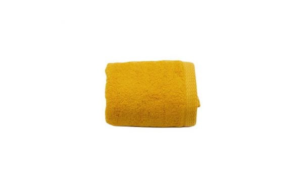 Set 2 prosoape maini bumbac 100%, 600gsm, Somnart, 30x50cm, galben