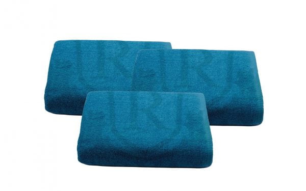 Set 2 prosoape de corp bumbac 100%, 600gsm, Somnart, 70x140cm, turcoaz