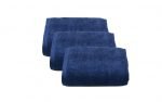 Set 2 prosoape de fata bumbac 100%, 600gsm, Somnart, 50x90cm, bleumarin