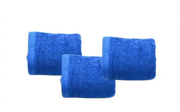 Set 2 prosoape maini bumbac 100%, 600gsm, Somnart, 30x50cm, albastru
