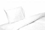Lenjerie de pat pentru o persoana Damasc Somnart, 100% bumbac damasc, 3 piese, Cearceaf pat 150×260, Cearceaf pilota 150×200, Fata de perna 50×70