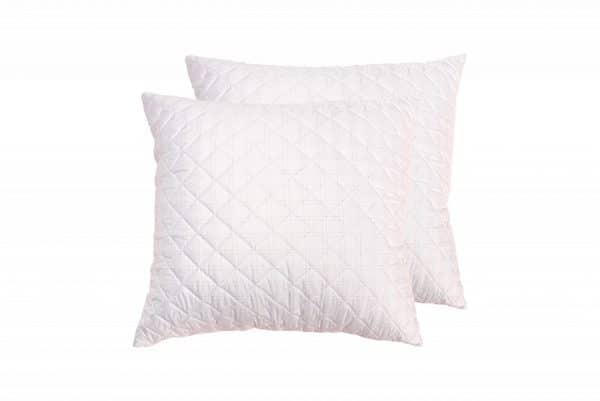 Set 2 perne matlasate Somnart, 70×70 cm, microfibra cu fibre de carbon