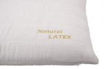 Perna Somnart LATEXCEL, 66x38x14 cm, latex natural, husa bumbac 100%, alb