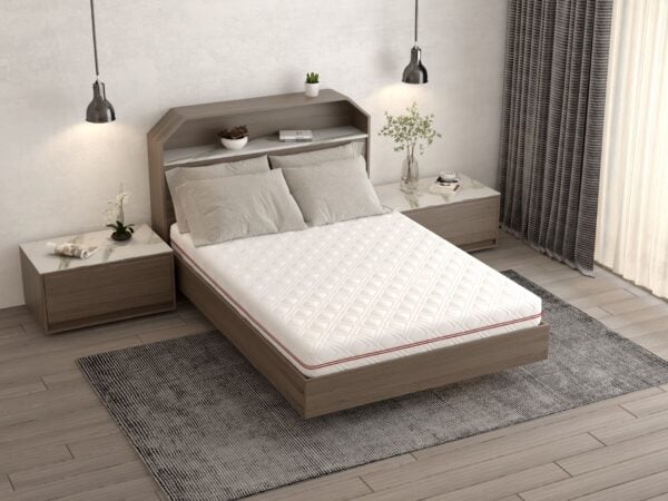 Saltea cu memorie SOMNART 160×200, înălțime 17 cm, ortopedică, husă detașabilă cu fermoar, fermitate medie