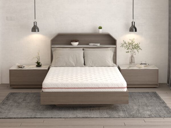 Saltea cu memorie SOMNART 160×200, înălțime 17 cm, ortopedică, husă detașabilă cu fermoar, fermitate medie