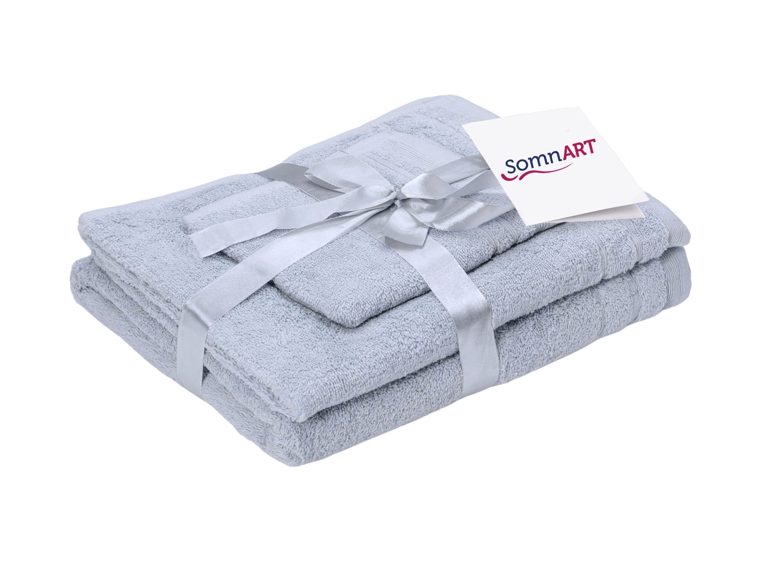 Set prosoape bumbac Somnart, 600gsm, de fata 50×90 cm + de corp 70×140 + de maini 30×50 cm – roz