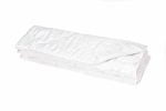 Pilota 200×220 cm microfibra striata, SomnART premium, alba matlasata model nor mare, 400 g, de iarna