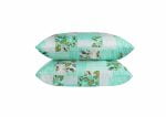 Set 2 perne Somnart microfibra Ultrasleep Green Flowers Somnart 50×70 cm