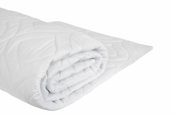 Pilota matlasata Ultrasleep Somnart, 150×200 cm, 250 g/mp, microfibra, matlasare ultrasonica, lavabila la 90°, alb