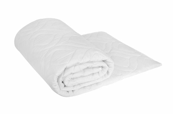 Pilota matlasata Ultrasleep Somnart, 150×200 cm, 250 g/mp, microfibra, matlasare ultrasonica, lavabila la 90°, alb