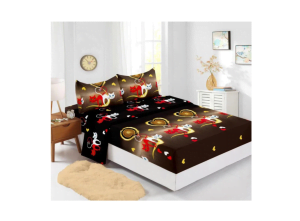 Husa de pat Finet + 2 fete de perna, pentru saltea de 140×200 cm, pisici rosii 🐈