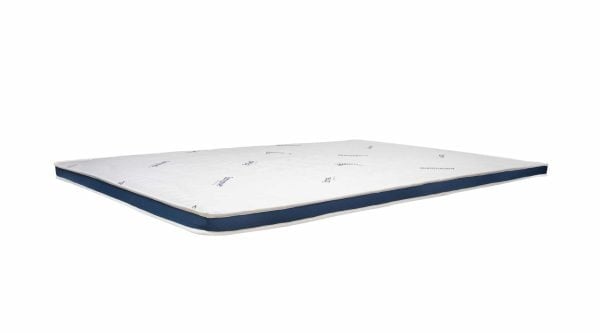 Topper cu memorie 90×200, SomnoMed Antiacaria, pentru alergici, H 4+3cm, husa detasabila si lavabila