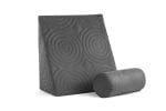 Perna Relax TV 60x68x30cm, ortopedica pentru citit, antireflux, cu husa detasabila, confortabila si rezistenta la spalari multiple la 40 grade, Gri