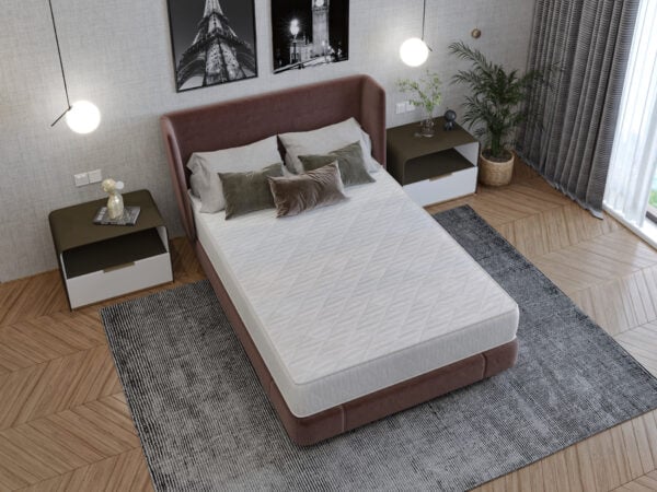 Saltea cu arcuri SomnART DORMA 140×200, înălțime 20 cm, ortopedică, husă matlasată, duritate medie