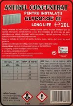 Antigel centrale termice, Glycoxol CT Long Life -74°C, 20KG, aditivat cu inhibitori de coroziune