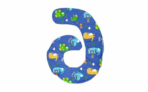 📣 PACHET PROMO: Perna pentru gravide Mami, model Alb + HUSA aditionala pentru Perna, model Dinozauri