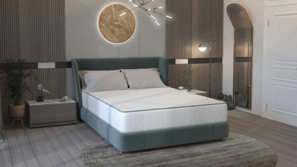 Saltea cu arcuri SomnART LETTO Plus 120×190, înălțime 24 cm, ortopedică, husă matlasată, duritate tare