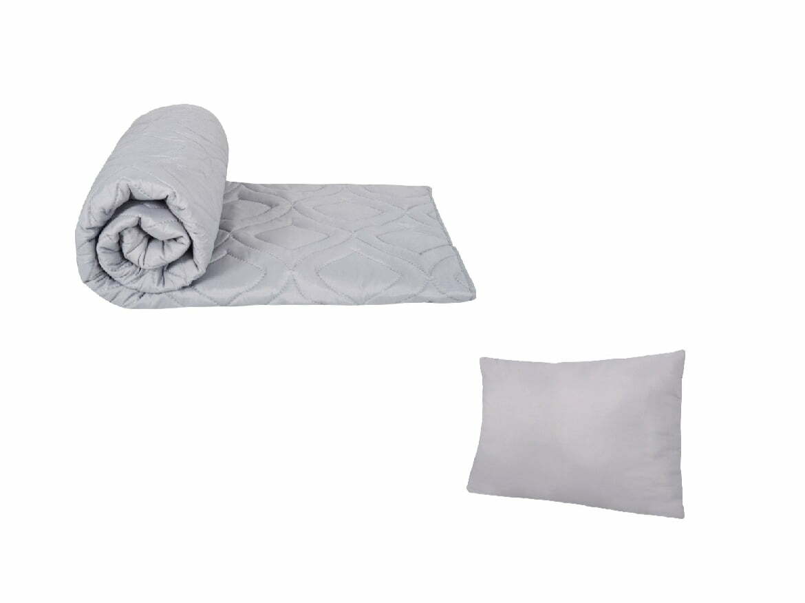 📣Pachet 1 Pilota matlasata Somnart Belina Albastru, 150×200 cm + 1 Perna Somnart Belina Albastru, 60×60 cm