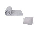 📣 PACHET PROMO: 1 Pilota matlasata Somnart Belina Gri, 180×200 cm + 2 Perne Somnart Belina Gri, 50×70 cm