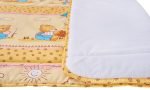 Patura impermeabila bebe, bumbac frotir, SomnART, 100×110 cm, Honey