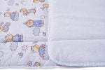 Patura impermeabila bebe, bumbac frotir, SomnART, 100×110 cm, Ursuleti