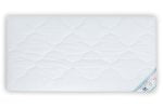 Saltea cu spumă poliuretanică HypoallergenicMed 80×160, înălțime 10 cm, pentru bebeluși și copii, husă bumbac, fermitate medie