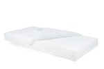 Saltea cu spumă poliuretanică HypoallergenicMed 80×160, înălțime 10 cm, pentru bebeluși și copii, husă bumbac, fermitate medie