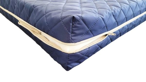Saltea cu burete Somnart 90×200, înălțime 15 cm, husa impermeabilă matlasată cu vatelina, detașabilă, lavabilă, cu fermoar, fermitate medie