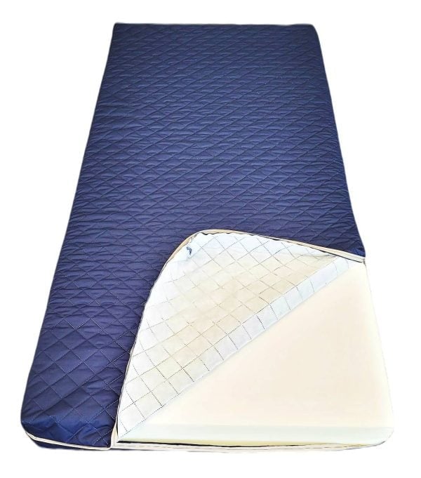 Saltea cu burete Somnart 90×200, înălțime 15 cm, husa impermeabilă matlasată cu vatelina, detașabilă, lavabilă, cu fermoar, fermitate medie