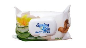 Servetele Umede Baby Wipes Universale 72 buc Spring Line cu Capac Extract de Aloe Vera