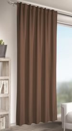 Draperie cu rejansa, banda multifunctionala, Jakob, L140 x H245, maro