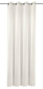 Perdea cu inele, Till, L140 x H245, alb unt