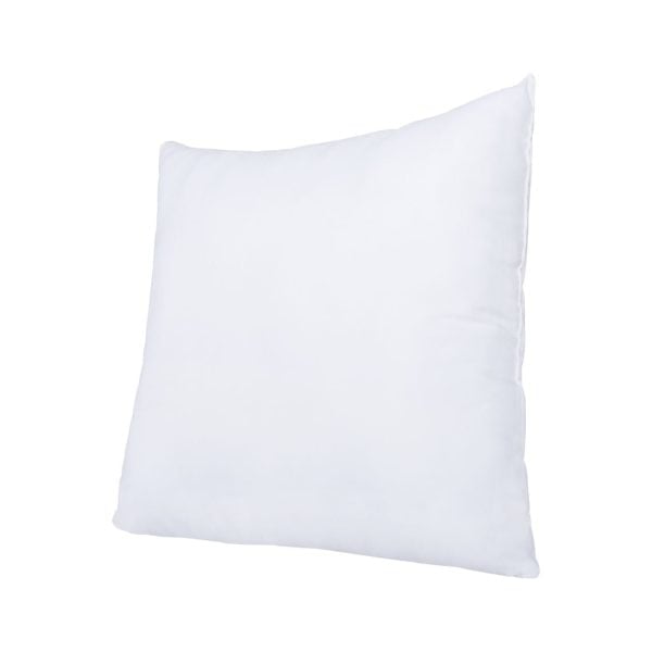 Perna 60×60 Somnart Belina, microfibra, lavabila la masina, vidata, Alb