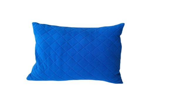 Perna 40×60 matlasata micropolar moale si pufos PolarTech tip Cocolino, culoare Palace Blue, Somnart, vidata