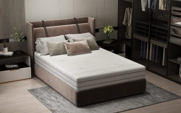 Saltea cu memorie Somnart Memory Tencel 160×200, înălțime 26 cm, 7 zone, aerisiere 3D AirMesh, husa detasabila si lavabila, fermiate medie